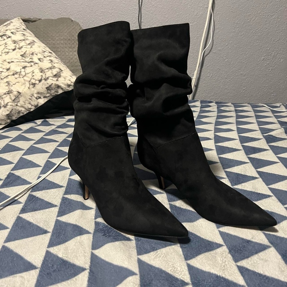 Nine West Chic Black Women's Heeled Boots